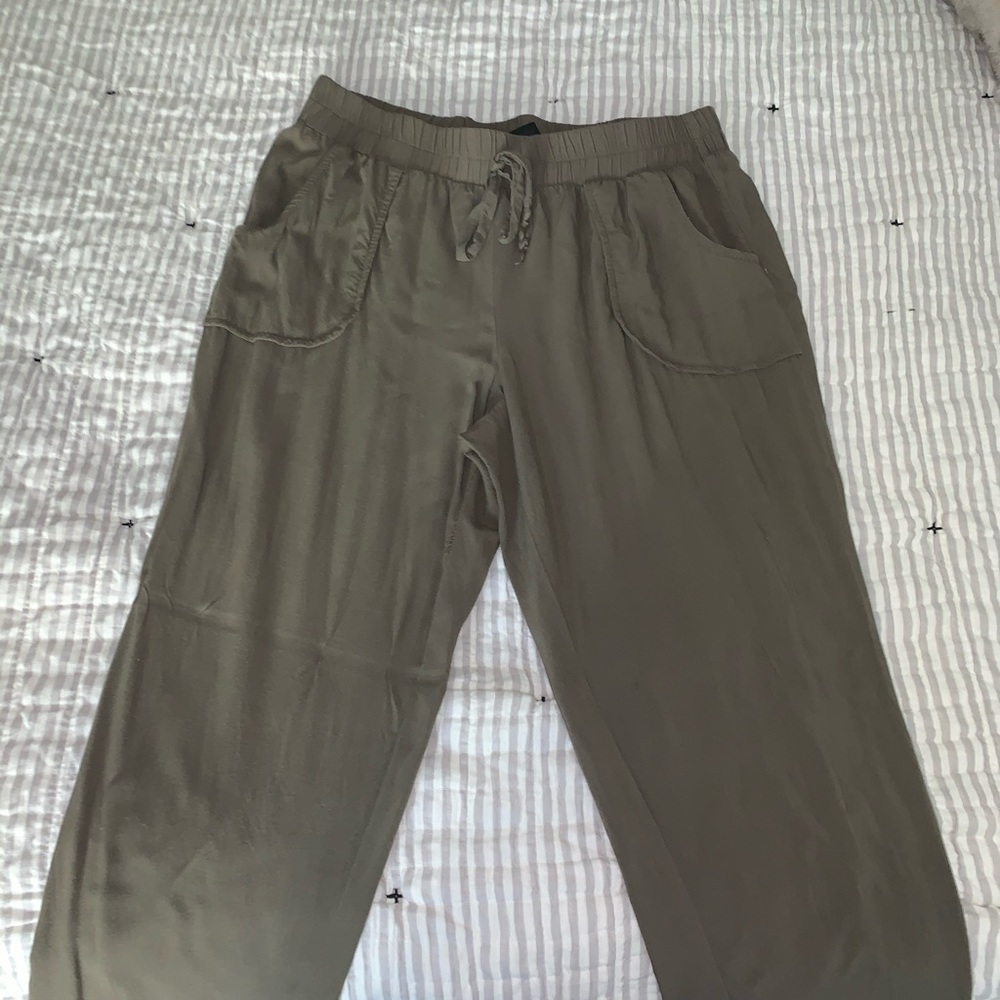 Olive green pants